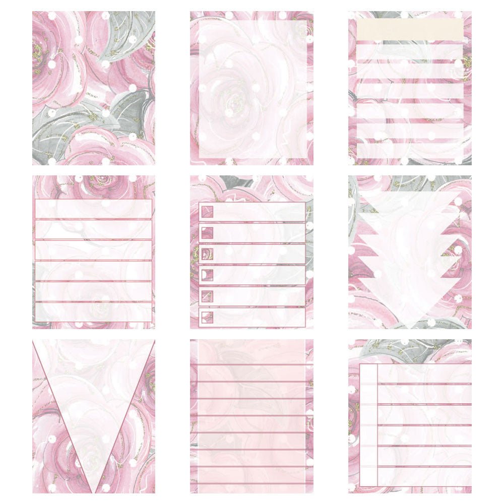 Free Watercolor Roses Planner Stickers – dashleigh