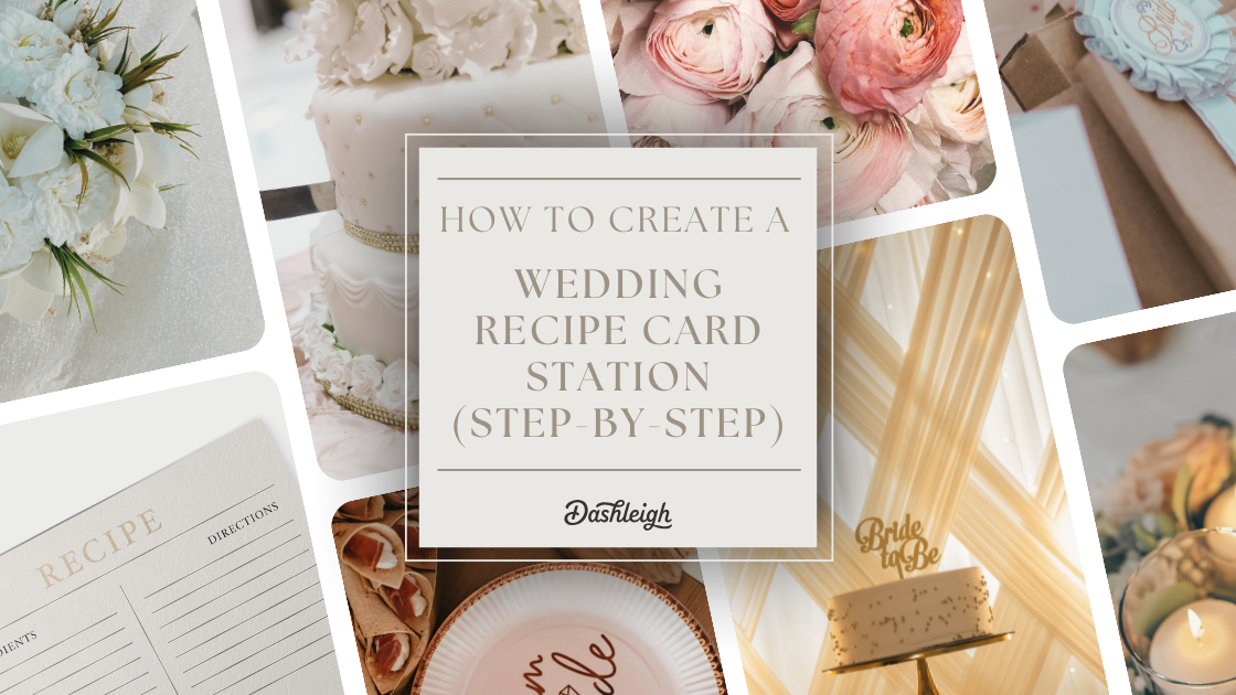wedding recipe card station ideas