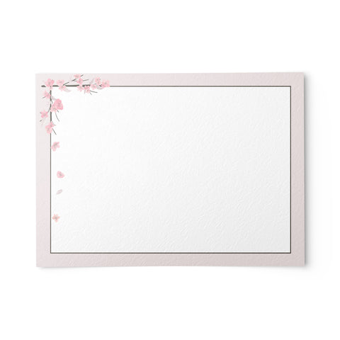 Cherry Blossom Note Cards, 4x6 in., Set of 50