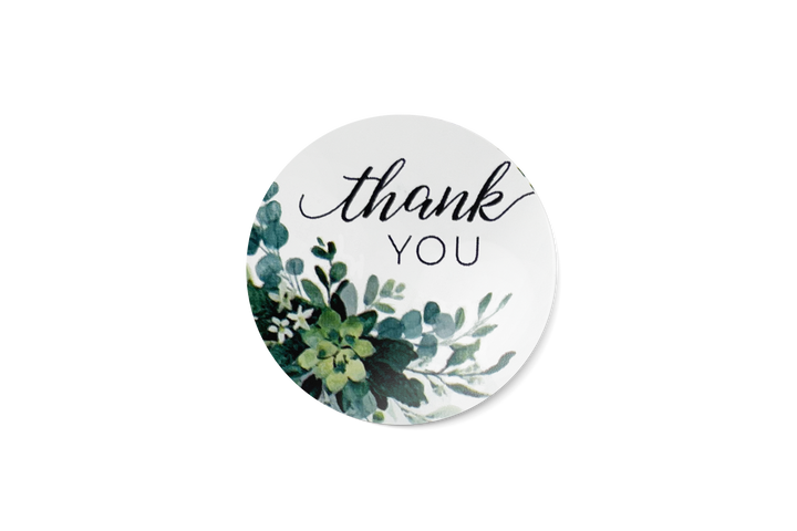 500 Succulent Thank You Stickers on a Roll, 1-inch - Stickers- dashleigh
