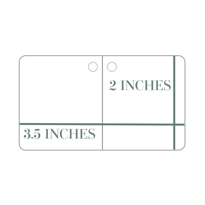 Printable Die Cut Folding Hangtags, 3.5 x 2 inches - Hangtags- dashleigh