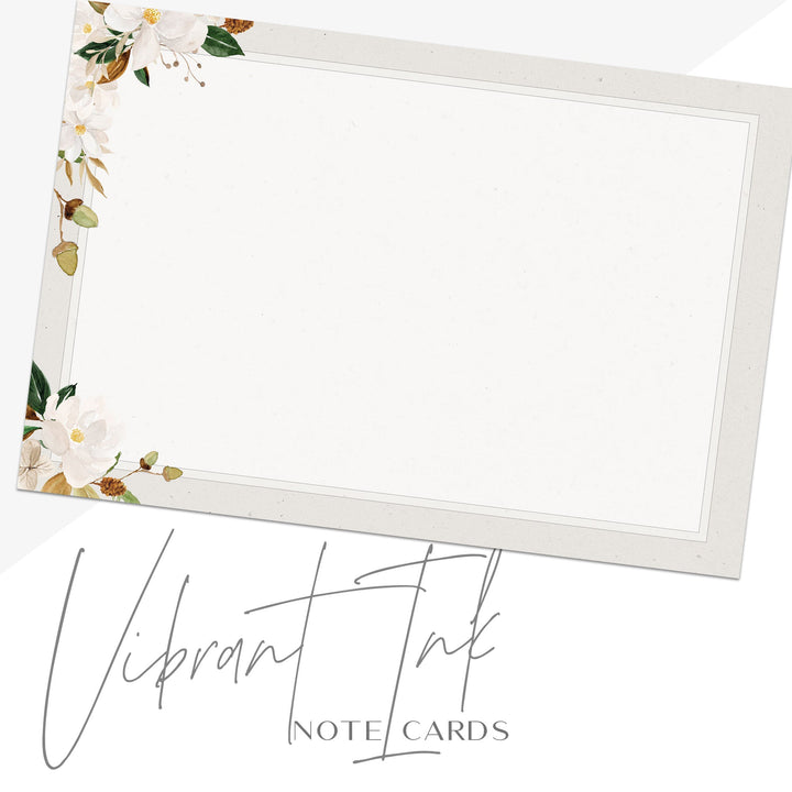 Fall Floral Note Cards, 4x6 inch - dashleigh - Note Cards