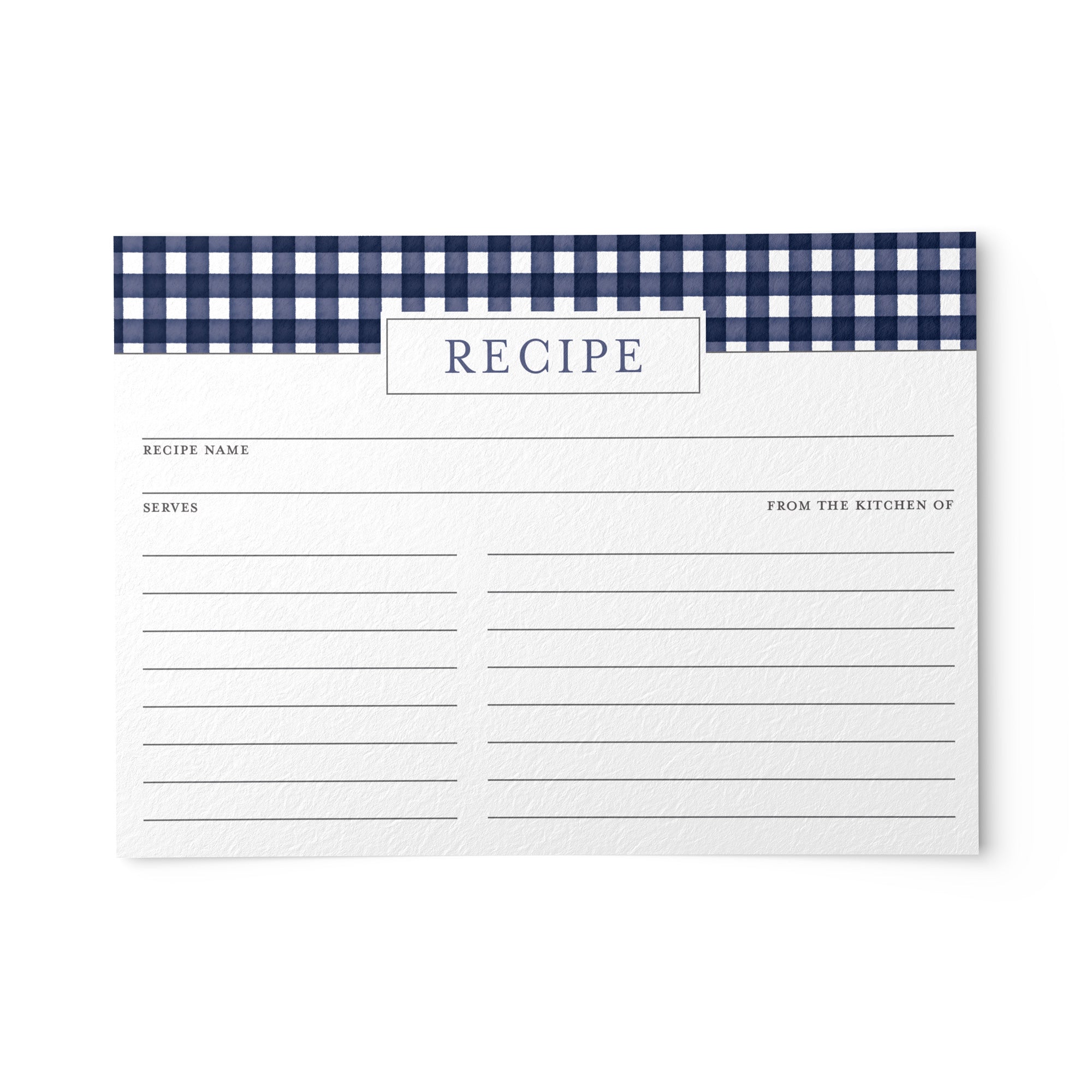 Printable Recipe Cards With Purchase Patterns