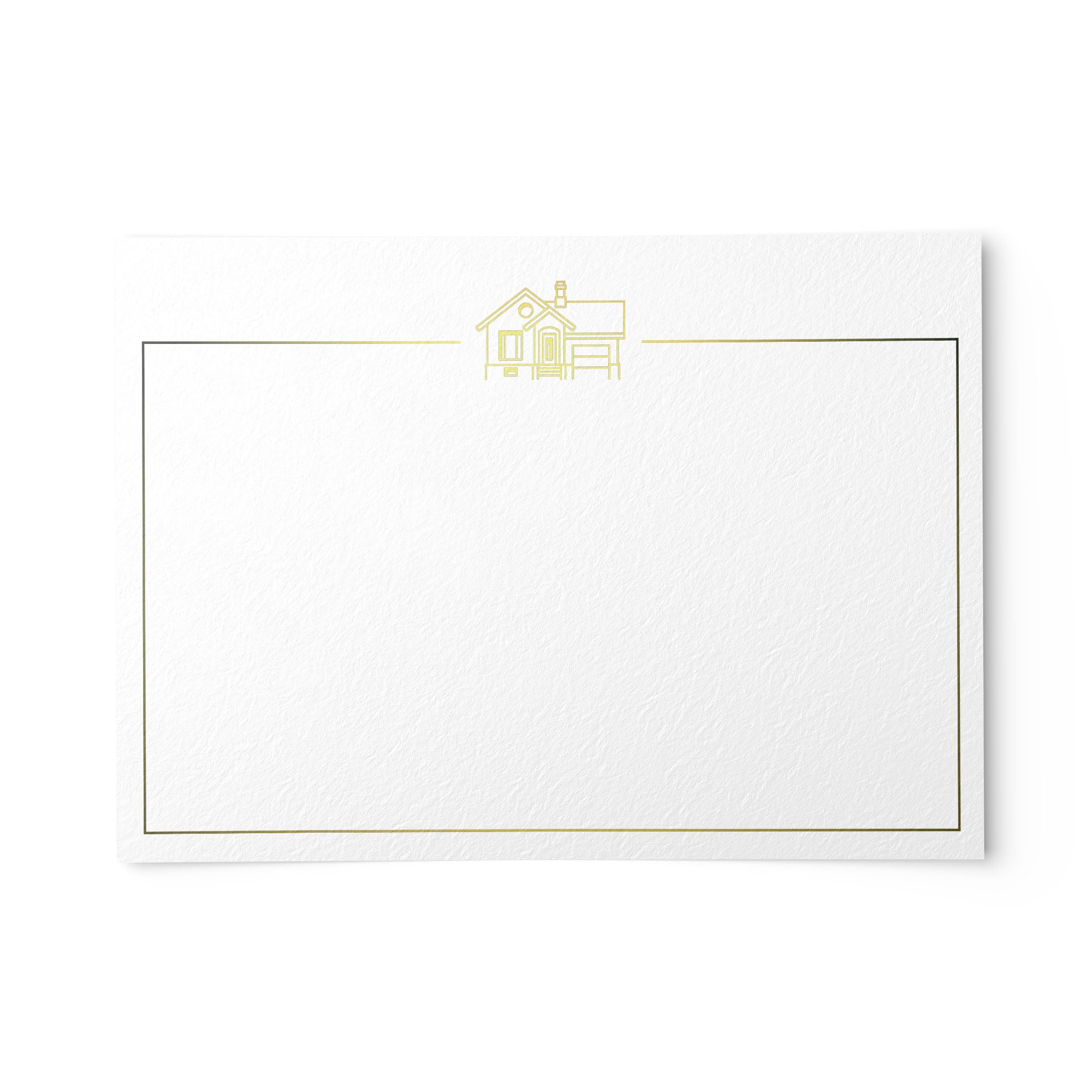 Gold Foil Realtor Note Cards - Set of 50, 4x6, Heavy Cardstock, Perfect  for Real Estate Professionals & Clients