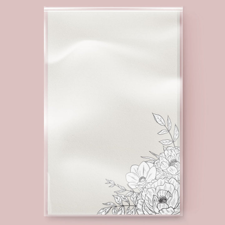 Lux Floral Memo Pad, 4x6 inches - dashleigh - Notepads