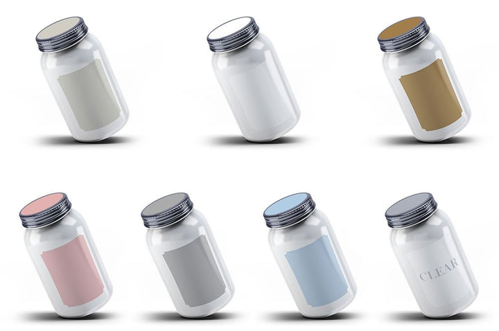 Mason Jar Labels for 40 Jars and Lids, Multiple Colors - dashleigh - Labels
