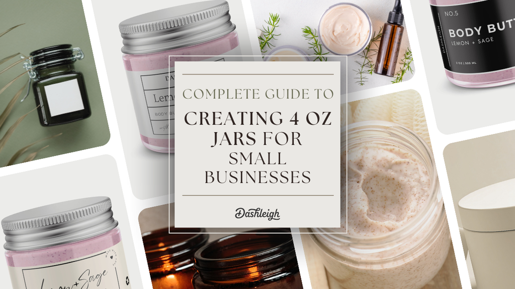 A Guide to 4 oz Jar Labels: Sizes, Types & Free Templates – dashleigh