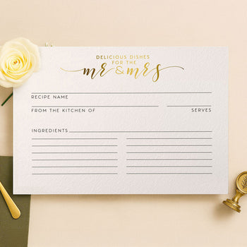 A Complete Guide to Wedding Recipe Cards | Dashleigh
