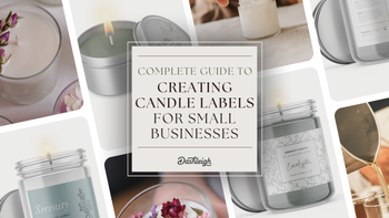 make candle labels from home