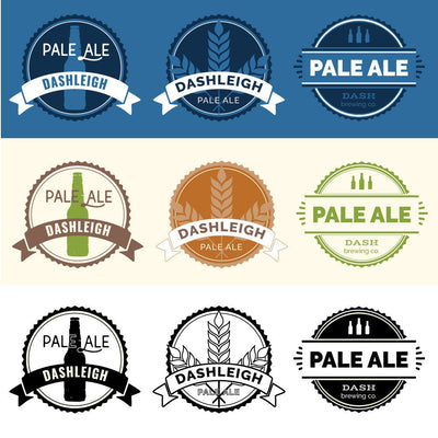 Free Round Beer Logo Template