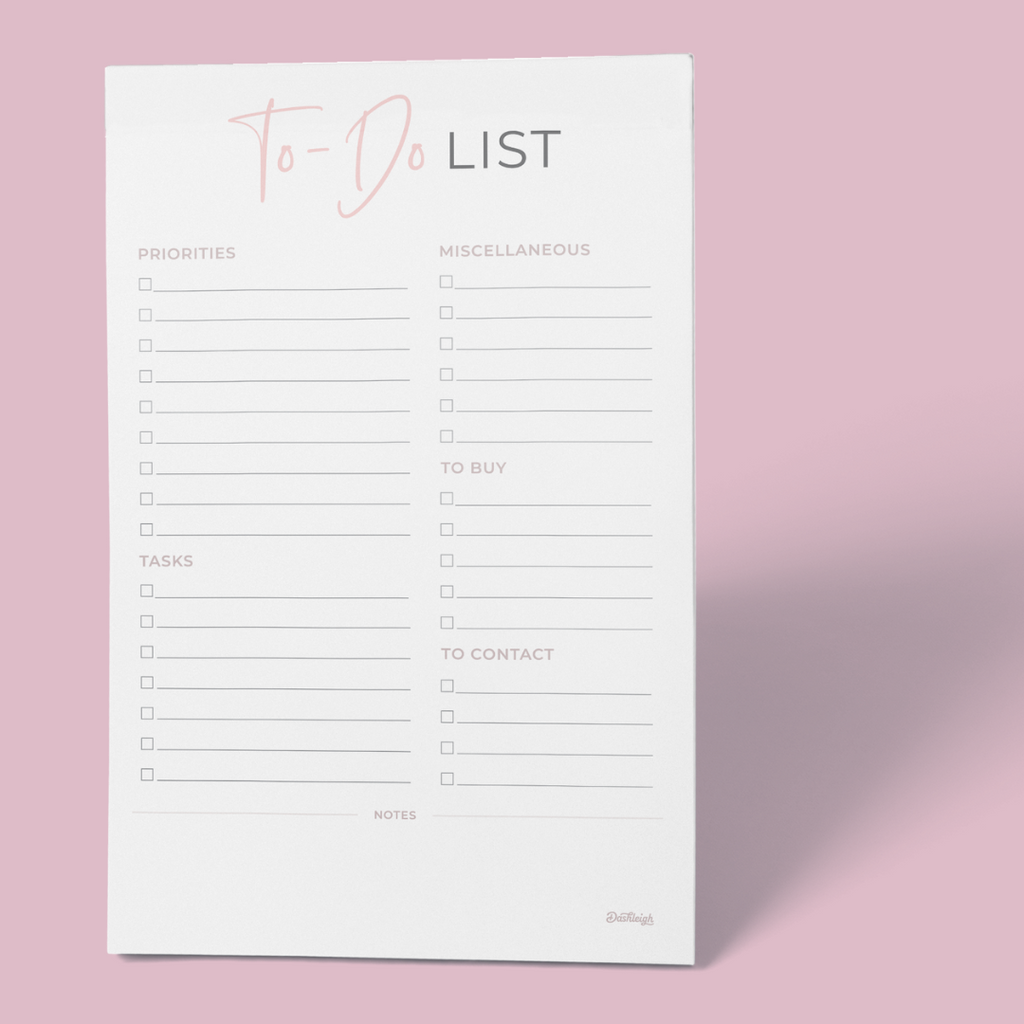 The Ultimate To Do List Notepads at Dashleigh: Organize Your Life ...