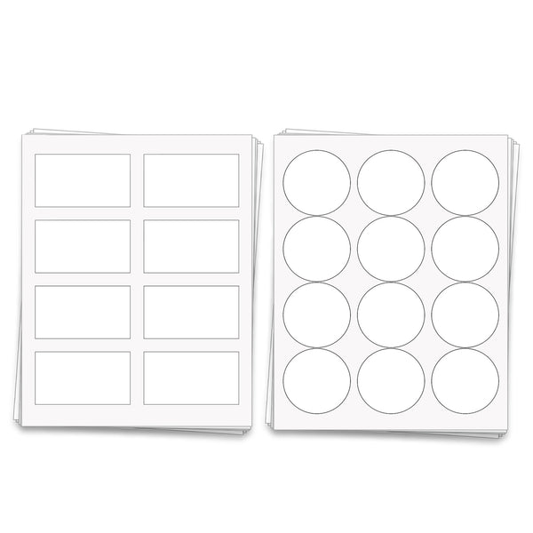 Printable Blank Mason Jar and Lid Labels - [8417]