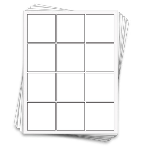 Square Labels, 2.5 x 2.5 in. - [8428]