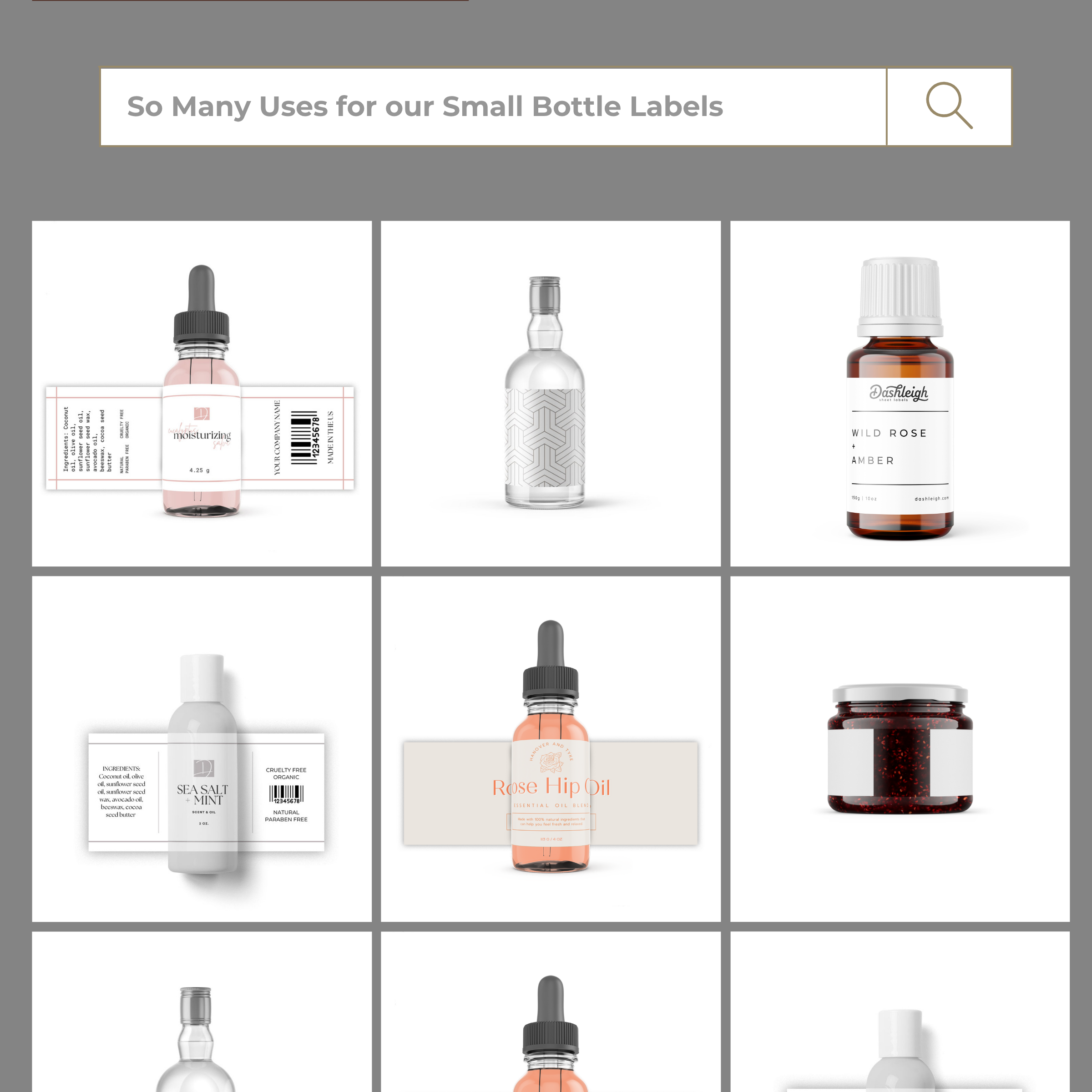 Buy Sheet Labels for 2 oz. Bottles, 4x1.5 in. -- Make your own labels ...