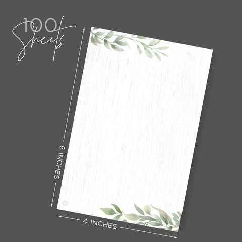 Farmhouse Notepad, Unlined, 4x6 in