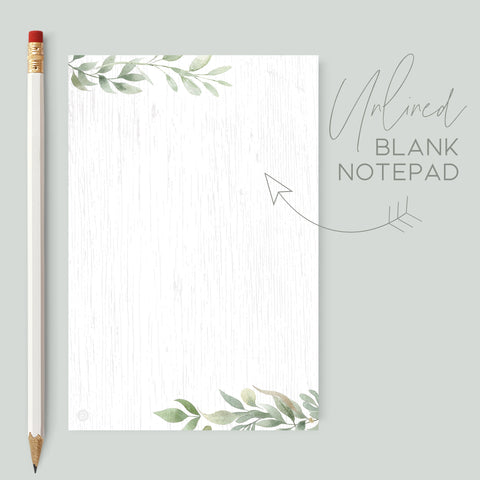 Farmhouse Notepad, Unlined, 4x6 in