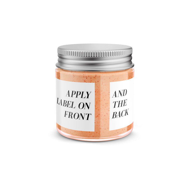 Labels for 4oz Jars Printable Waterproof double sided