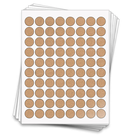 Labels for Gram Sample Jars, .875 in., Round - [8403]