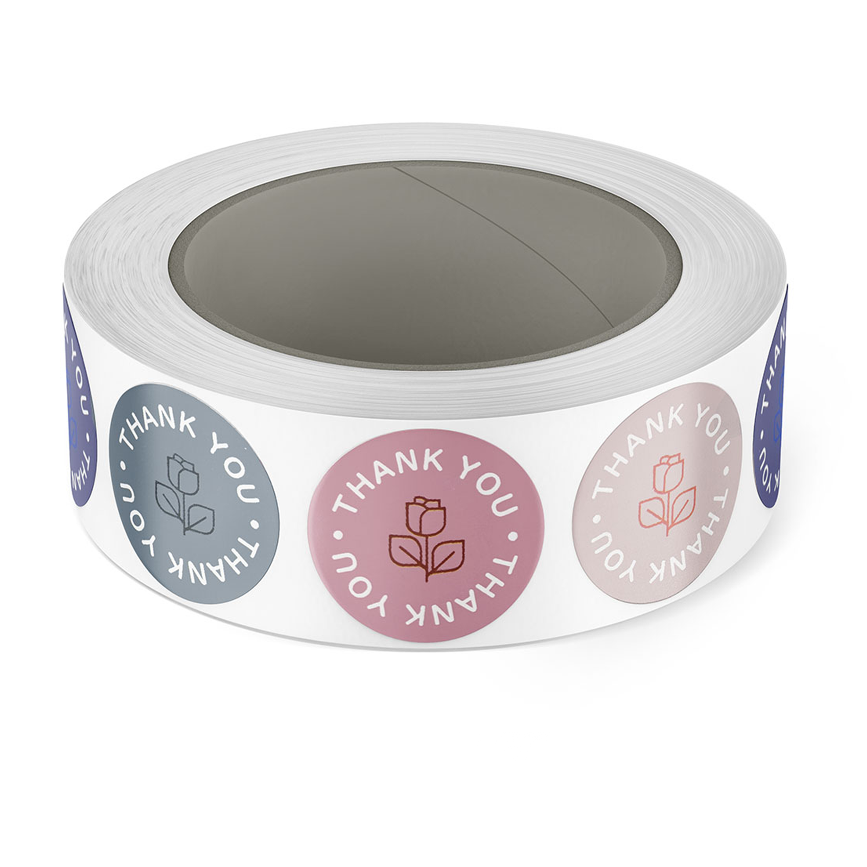 500 Modern Line Art Thank You Stickers on a Roll, 1-inch – dashleigh