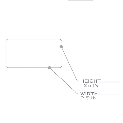 Labels for 15 ml Bottles, 2.5 x 1.25 in. - [8421]