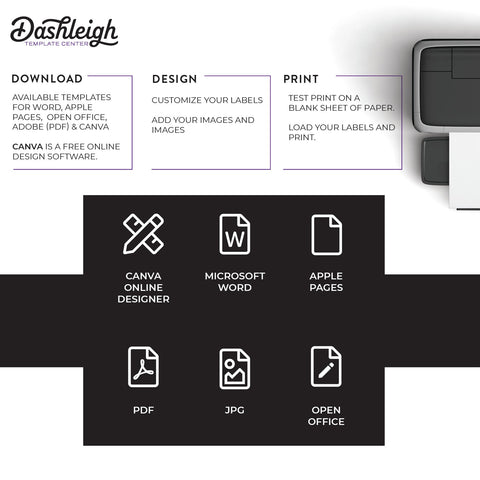 Labels for 16 oz Bottles, 8 x 3.5 in. - [8398]