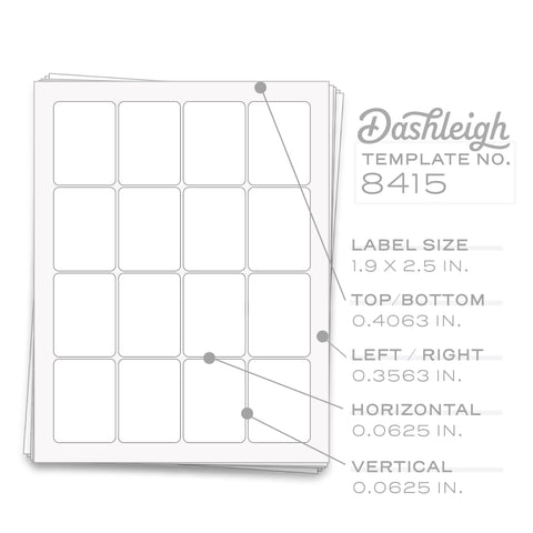 Labels for 4 oz or Pint Jar, 1.75 x 2.75 in. - [8395]