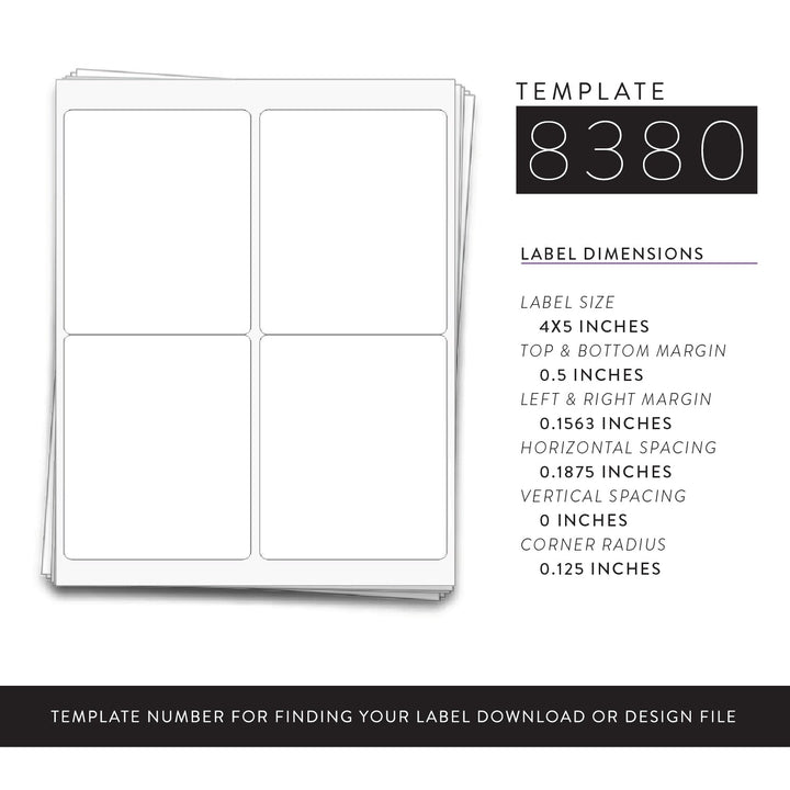 40 Large Wine Labels, 4x5 in. - dashleigh - Labels