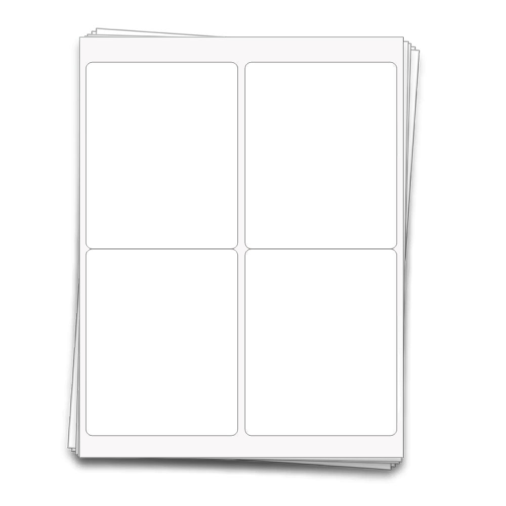 Printable Wine Bottle Labels, 4x5 in. – Waterproof Vinyl, Kraft, Clear Gloss & More