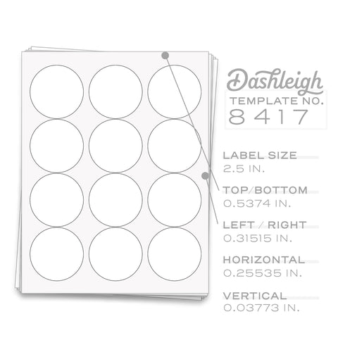 Printable Blank Mason Jar and Lid Labels - [8417]