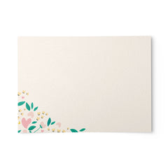 50 Hearts and Flowers Note Cards, 4 x 6 inches