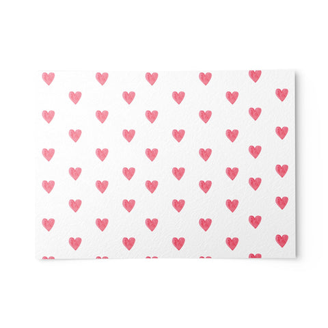 50 Hearts Note Cards, 4 x 6 inches