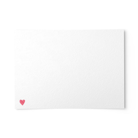 50 Hearts Note Cards, 4 x 6 inches