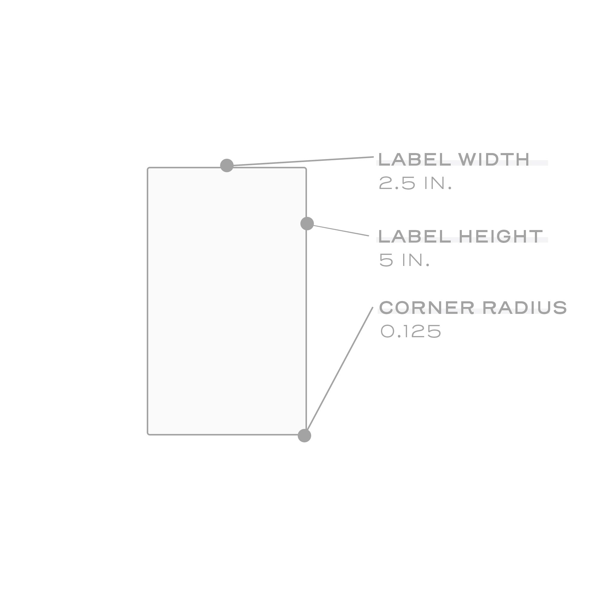 60 Waterproof Labels for 4 oz or 6 oz Bottles, 5 x 2.5 in. – dashleigh