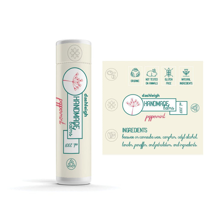 60 White Lip Balm Labels with Security Seal, 2 x 2.15 in., Waterproof - dashleigh - Labels