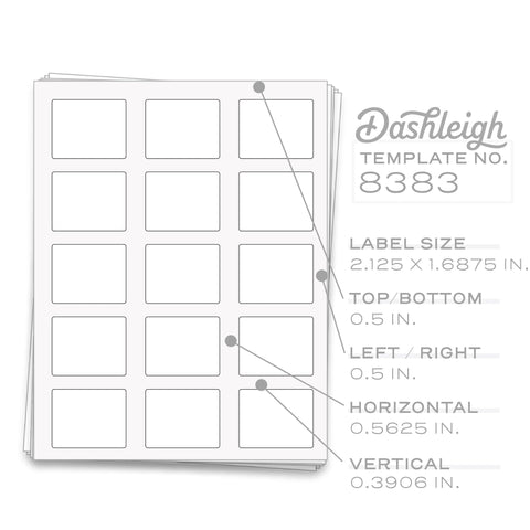 Roller Bottle Labels, 2.2 x 1.7 in. - [8383]