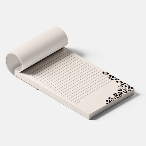 Cheetah Print Lined Notepad, 5x8 inches