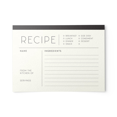 Colorful Recipe Cards, Set of 48, 4x6 inches, Water Resistant