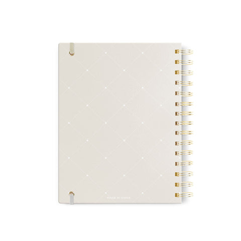 Gold Foil Bee Dot Grid Journal, 7x9 in.