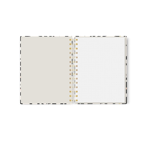 Gold Foil Bee Dot Grid Journal, 7x9 in.