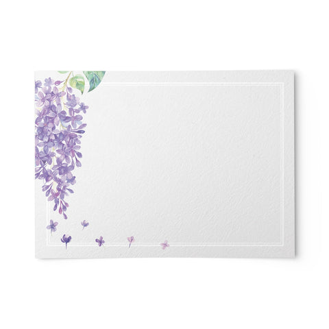 Lilac Note Cards, 4 x 6 inches, Set of 48