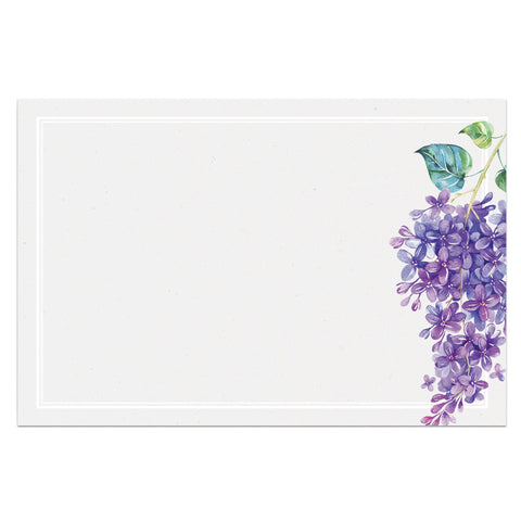 Lilac Note Cards, 4 x 6 inches, Set of 48