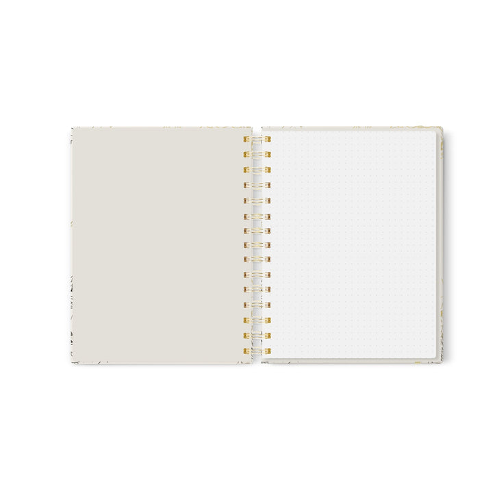 Lux Floral Bee Dot Grid Journal, 7x9 in. - dashleigh - Journal