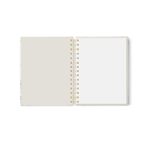 Lux Floral Bee Dot Grid Journal, 7x9 in.