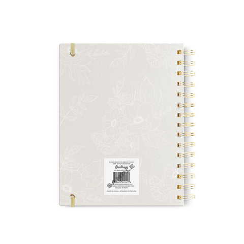 Lux Floral Bee Dot Grid Journal, 7x9 in.