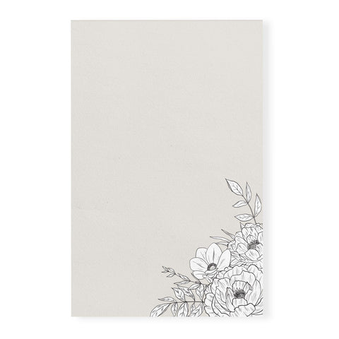 Lux Floral Memo Pad, 4x6 inches