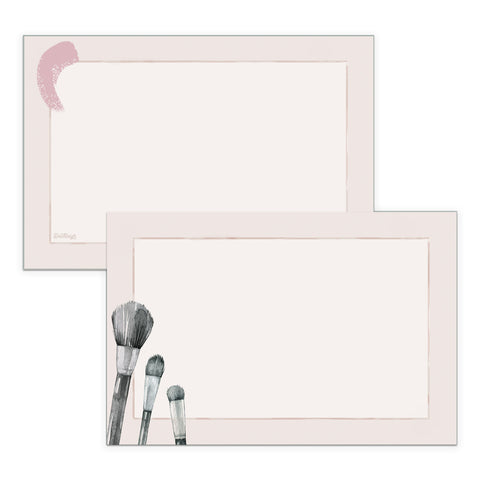 Makeup Note Cards, 4 x 6 inches, Set of 48