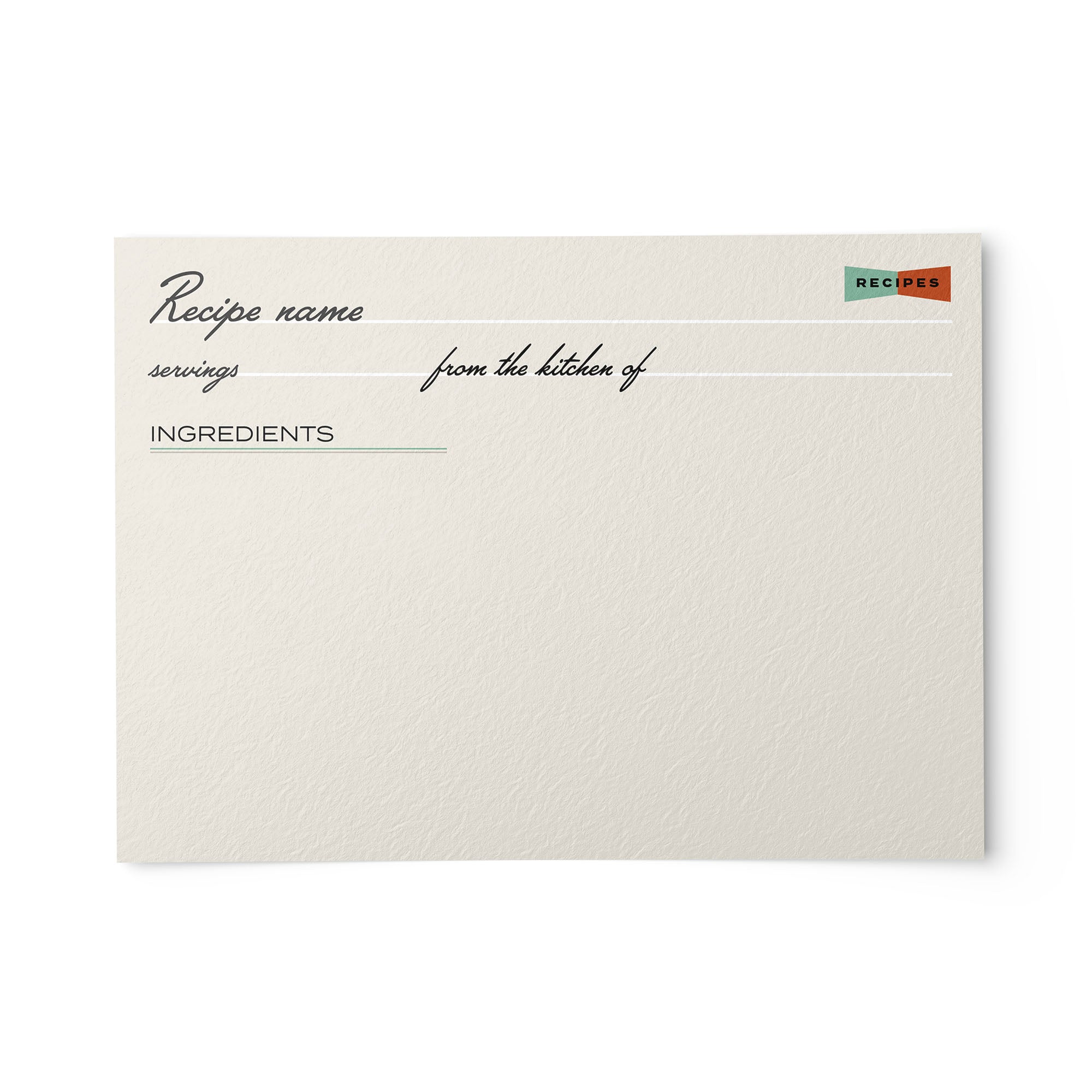 Mid Century Recipe Cards (Set of 50) - Add a Touch of Retro Charm to ...