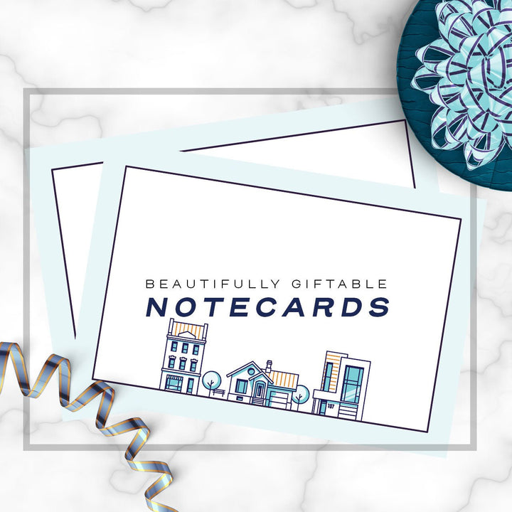 Realtor Note Cards, 4 x 6 inches, Set of 50 - dashleigh - Note Cards