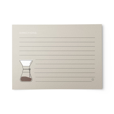 Retro Coffee Recipe Cards, Water Resistant