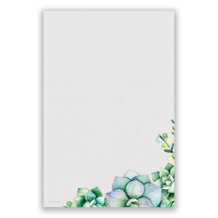 succulent notepad Succulents Notepad, 4x6 in